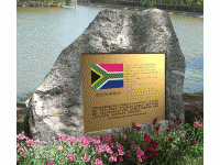 South African Ambassador's peace inscription