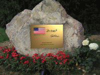 U.S. Ambassador's peace inscription