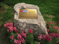 Cuban Ambassador's peace inscription