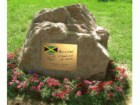 Jamaican Ambassador's peace inscription