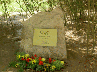 Peace inscription from the President of International Olympic Committee