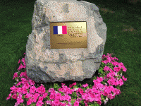 French Ambassador's peace inscription