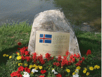 Iceland Ambassador's peace inscription