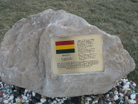 Bolivian  Ambassador's peace inscription