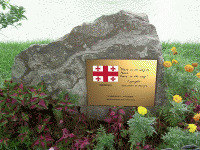 Georgian Ambassador's peace inscription