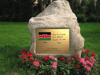 Kenyan Ambassador's peace inscription