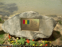 Guinean Ambassador's peace inscription