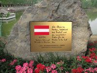 Austrian Ambassador's peace inscription