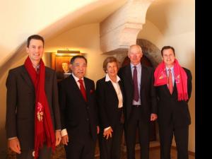 列支敦士登亲王与王室欢迎中国世界和平基金会