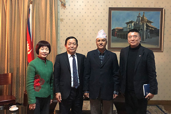 Secretary General Lu Qingcheng Held Talks with Nepali Ambassador H.E. Leela Mani Paudyal