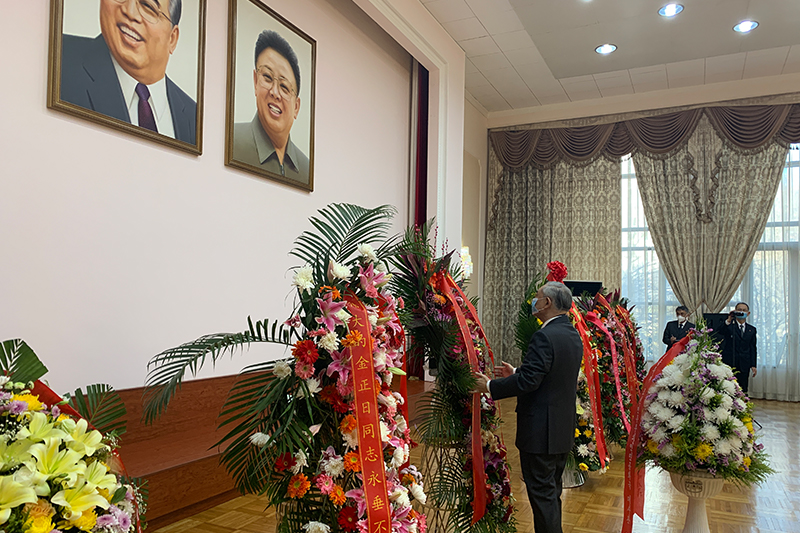 李若弘出席朝鲜金正日逝世10周年纪念活动