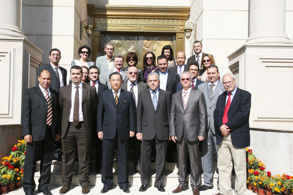 Moroco business delegation led by Moroco Foreign Economy and Commerce Minister visits Peace Garden