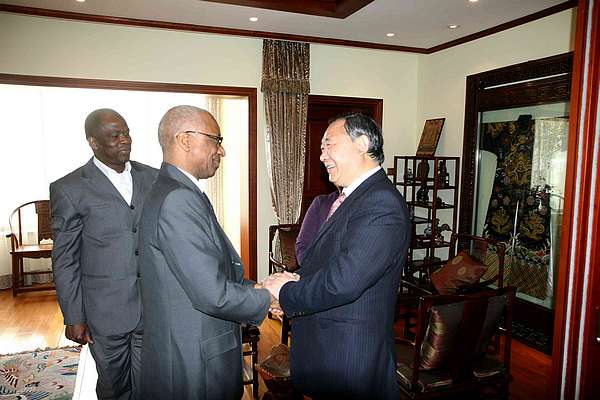 Guinea ambassador in China visited peace garden