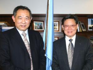 中国世界和平基金会与联合国高官们互动交流