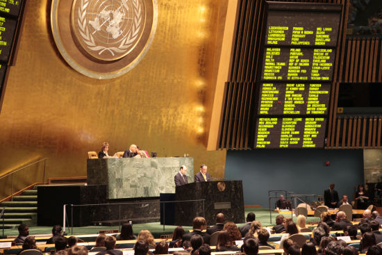 李若弘在联合国呼吁：改造世界需要世界公民