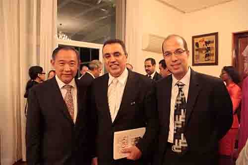 世界和平基金会李若弘主席与突尼斯工业部长珠玛、突尼斯驻华大使阿姆里