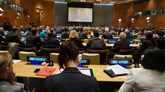 Li Ruohong Proposing Peace + 1 in UN to Accelerate MDG